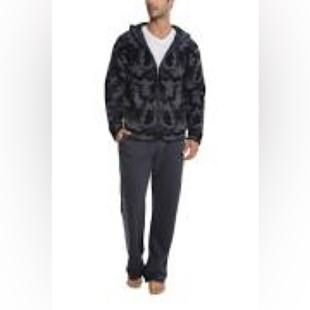 Barefoot Dreams Full Zip Hoodie Jacket Camouflage Pockets Winter Boho Grunge Y2K